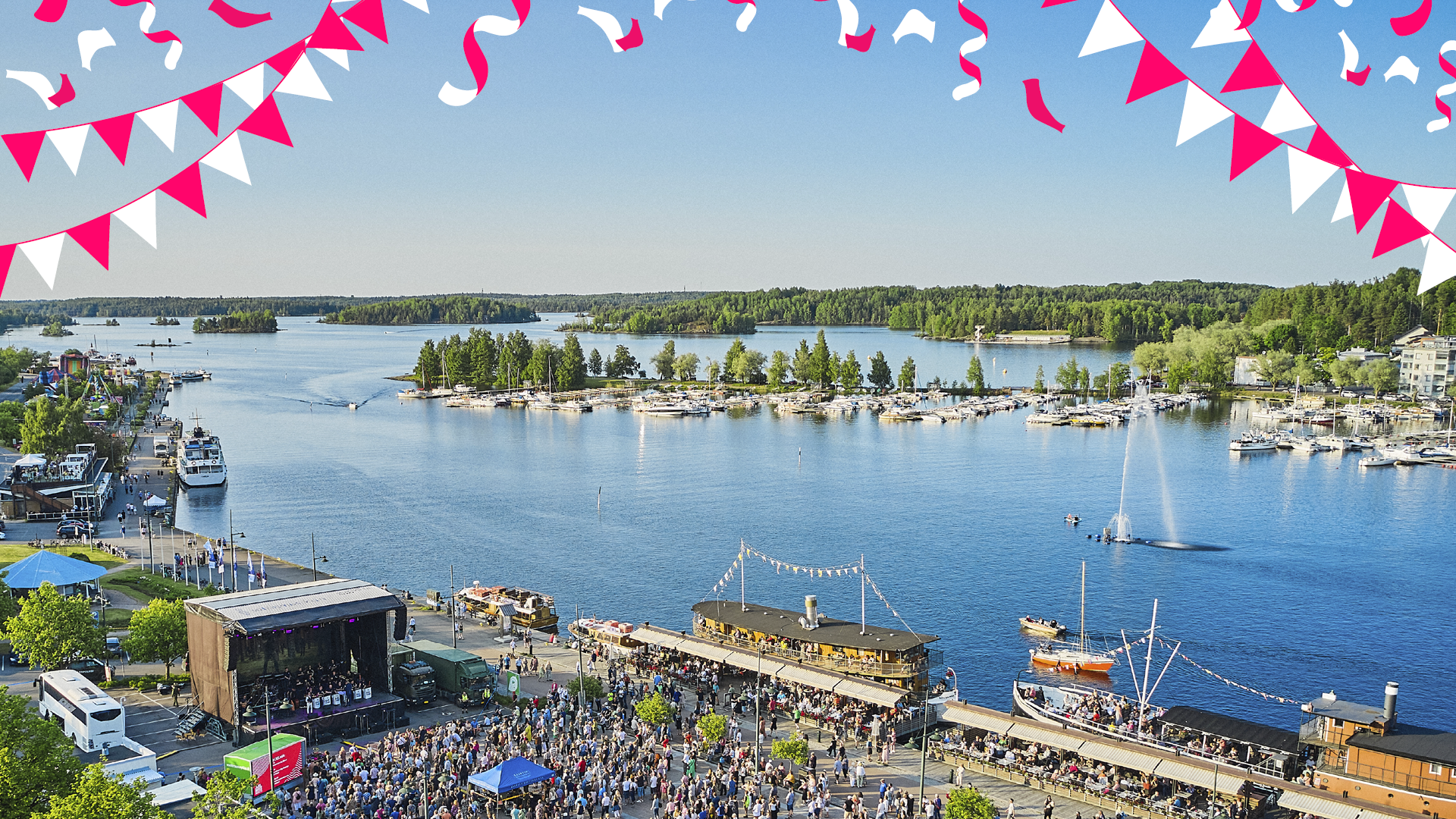 Kesäinen kaupunginlahti